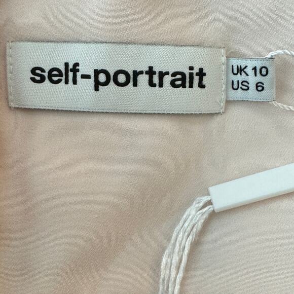 Self-Portrait Graphic Print Floral Dress Pink - Picture 10 of 11